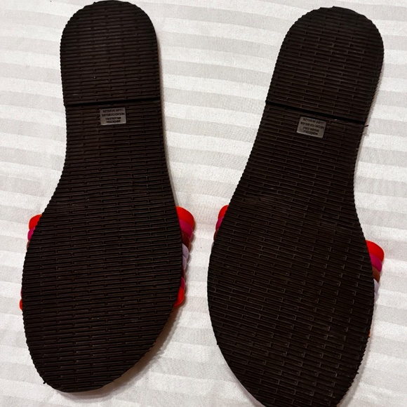 Havaianas Slippers Brown with Mutlti Color Straps Size 39-40 Slip On - Picture 5 of 8